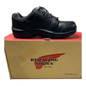 RED WING 2323 Size 5.5 Leather Aluminum Toe Work Oil Resistant Steel Oxford Shoe